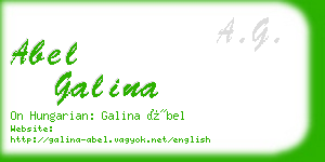 abel galina business card